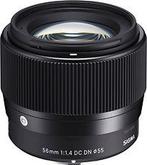 Sigma C 56 mm F1.4 DC DN 55 mm filter (geschikt voor Sony, Verzenden, Zo goed als nieuw