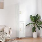 vidaXL buffetkast 34,5x34x180 cm bewerkt hout wit, Huis en Inrichting, Kasten | Buffetkasten, Minder dan 50 cm, Verzenden, Nieuw