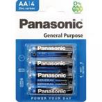 Panasonic AA General Purpose Batterij 4 stuks, Verzenden, Nieuw in verpakking