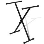 vidaXL Keyboardstandaard verstelbaar enkelvoudig X-frame, Muziek en Instrumenten, Verzenden, Nieuw