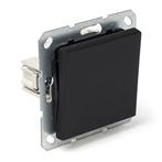 Schakelaar | Q-link | S-Line (Inbouw, Kruis, Zwart), Verzenden, Nieuw