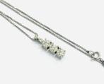 Astralia - 18 karaat Witgoud - Collier met hanger,