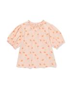 HEMA Baby T-shirt bloemen lichtroze, Verzenden, Nieuw