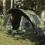 vidaXL Vistent 2-persoons waterdicht camouflage, Caravans en Kamperen, Verzenden, Nieuw, Tot en met 2