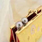 18 Krt. witgouden oorclips met Tahiti parel (oorbellen), Gebruikt, Overige kleuren, Ophalen of Verzenden, Met edelsteen