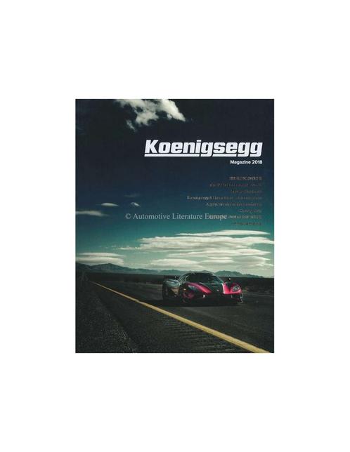 2018 KOENIGSEGG MAGAZINE ENGELS, Boeken, Auto's | Folders en Tijdschriften