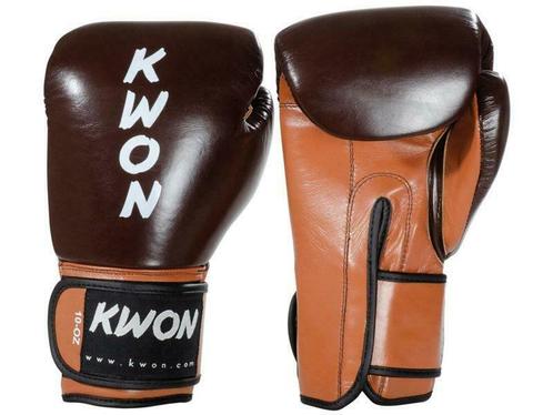KWON Kickbokshandschoenen KO Champ 12oz Retro Bruin, Sport en Fitness, Vechtsporten en Zelfverdediging, Nieuw, Ophalen of Verzenden