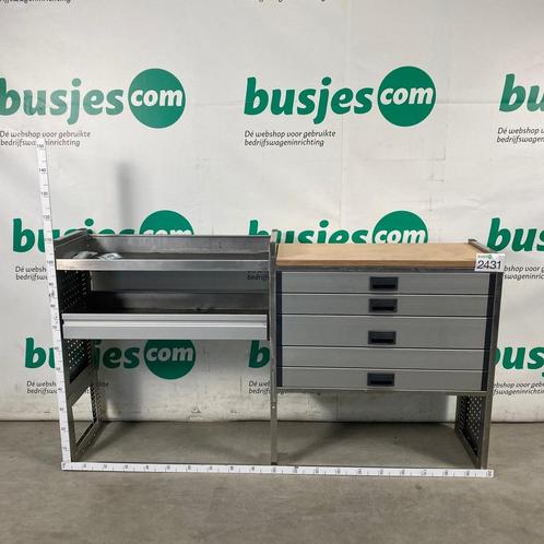 Aluca aluminium bedrijfswageninrichting gebruikt (nr 2431), Auto diversen, Auto-accessoires, Gebruikt, Ophalen of Verzenden