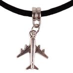 Veterketting Zwart Fluweel - Zilverkleurige Sluiting - 45cm, Ophalen of Verzenden, Nieuw