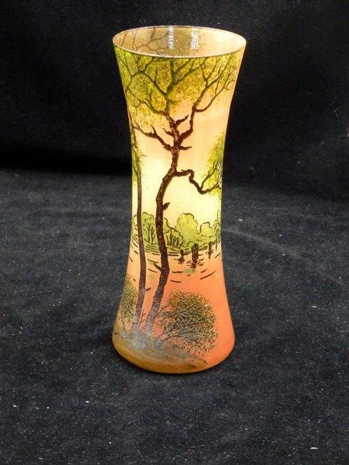 Legras - Fraai Art Nouveau glazen vaasje - Miniatuur vaasje, Antiek en Kunst, Kunst | Designobjecten