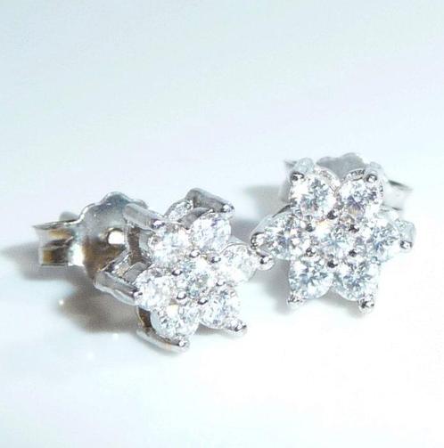 Oorbellen - 18 karaat Witgoud - 0.50ct. tw. Diamant, Sieraden, Tassen en Uiterlijk, Oorbellen