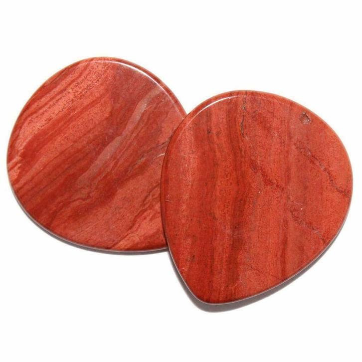 Rode Jaspis minerale plectrum handgemaakt, Muziek en Instrumenten, Instrumenten | Toebehoren, Elektrische gitaar, Nieuw, Ophalen of Verzenden