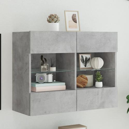 vidaXL Tv-wandmeubel met LED-verlichting 78,5x30x60,5 cm, Huis en Inrichting, Kasten | Televisiemeubels, Nieuw, Overige houtsoorten