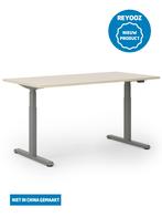 Laag-hoog bureau Premium - antraciet - blad naar keuze, Nieuw in verpakking