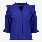 TwoDay dames blouse met ruches kobalt blauw maat XXXL, Nieuw, Verzenden