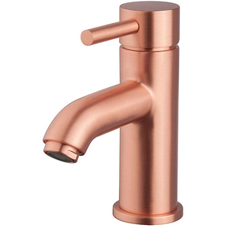 Wiesbaden Caral Wastafelkraan laag - Geborsteld Koper, Doe-het-zelf en Verbouw, Sanitair, Nieuw, Ophalen of Verzenden