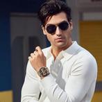 Tyme Florence Heren Horloge - 45mm Bruin/Bruin - Horloges, Ophalen of Verzenden, Zo goed als nieuw