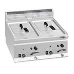 GGM Gastro | Dubbele gas friteuse - 8+8 liter - 13,2 kW |, Verzenden, Nieuw