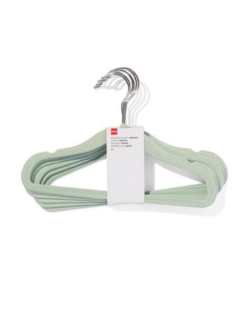 HEMA Kledinghanger klein velours mint - 6 stuks beschikbaar voor biedingen