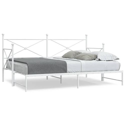 vidaXL Slaapbank met onderschuifbed zonder matras 90x190 cm, Huis en Inrichting, Slaapkamer | Bedden, 90 cm, 190 cm of minder