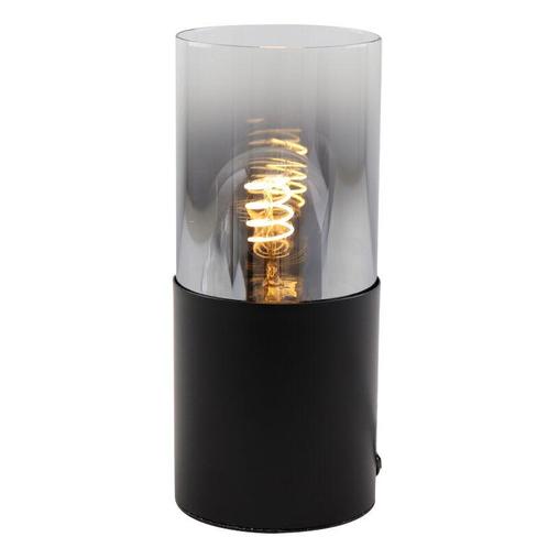 Moderne tafellamp zwart, Huy, met schakelaar, Huis en Inrichting, Lampen | Tafellampen, Nieuw, Glas, Minder dan 50 cm, Ophalen of Verzenden