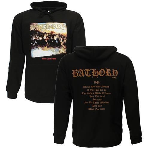 Bathory Blood Fire Death Hoodie Sweater - Officiële, Kleding | Heren, Truien en Vesten, Verzenden