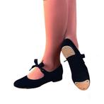 Capezio Jr. Tyette U825 - zwarte Canvas Tap Dansschoen voor, Verzenden, Nieuw