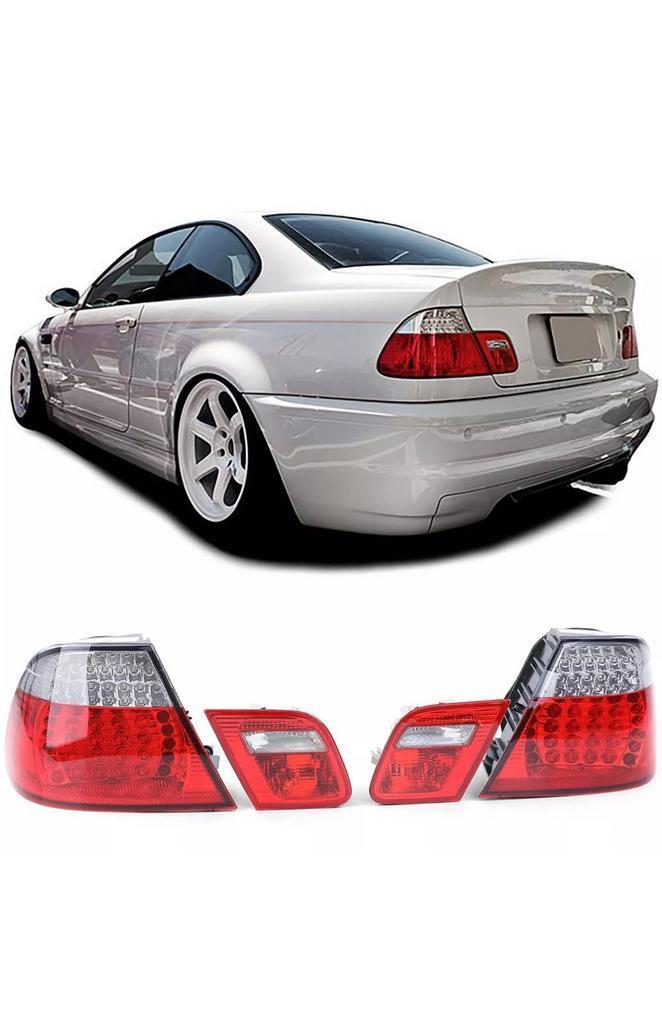 BMW E46 LED achterlichten rood/wit – Coupé 2001-2005, Auto-onderdelen, Verlichting, Nieuw, BMW