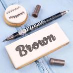 Sweet Stamp Stift Eetbare Inkt Dubbelzijdig Metallic Bruin, Verzenden, Nieuw