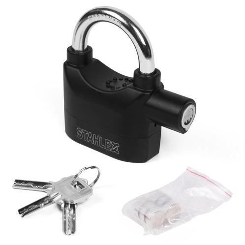Stahlex Alarm Hangslot - Trilgevoelige Sensor - 110db Sir..., Doe-het-zelf en Verbouw, IJzerwaren en Bevestigingsmiddelen, Nieuw