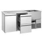 GGM Gastro | Biertoonbank PREMIUM - 1950x700mm - 1 deur & 2, Verzenden, Nieuw in verpakking, Hotelinrichting