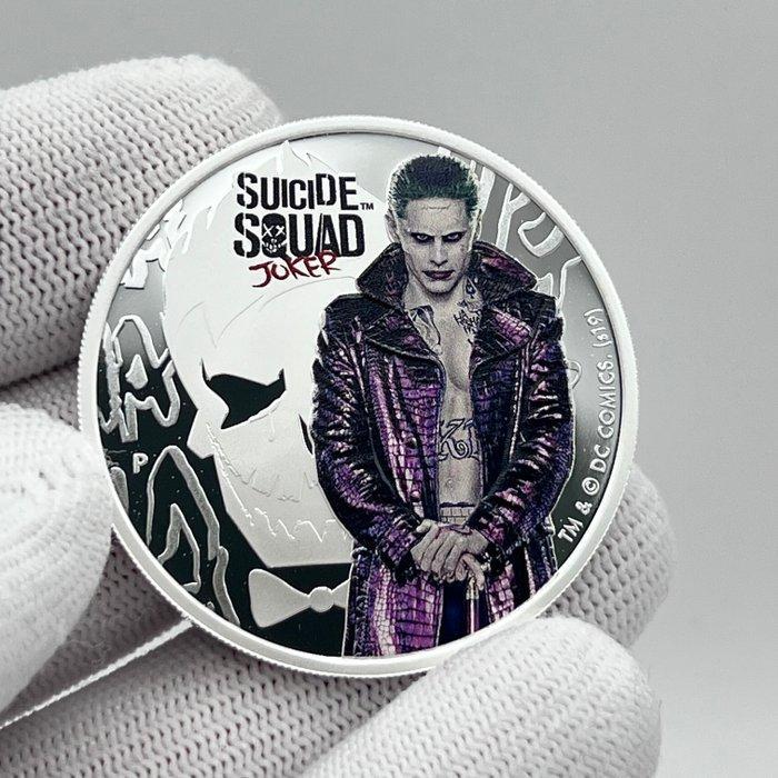 Tuvalu. 1 Dollar 2019 – Suicide Squad – Joker – 1 oz Silver, Postzegels en Munten, Munten | Europa | Niet-Euromunten