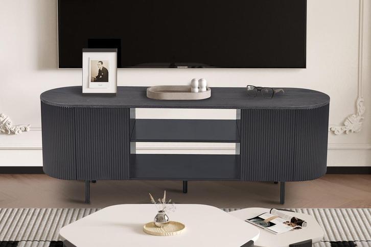 Lagos tv-dressoir , kleur donkerbruin (nieuw, outlet), Huis en Inrichting, Kasten | Televisiemeubels, Nieuw, Overige materialen