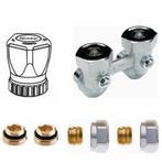Set haaks 15mm knel - handwiel - Radson Intergra, Doe-het-zelf en Verbouw, Verzenden, Nieuw