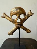 maedate doodshoofd van de samurai-kabuto - Hout - Japan -