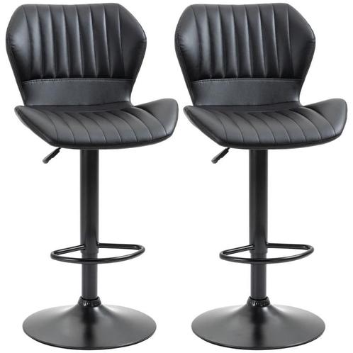 TRUUSK HOMCOM Barhocker höhenverstellbar 2er-Set Drehstühle, Huis en Inrichting, Barkrukken, Nieuw, Verzenden