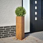 vidaXL Plantenbakken 2 st Driehoekig 30x26x75 cm weervast, Tuin en Terras, Verzenden, Nieuw, Metaal