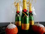 Sper mooie handgemaakte  champagne  kaars  fles, Huis en Inrichting, Woonaccessoires | Kandelaars en Kaarsen, Ophalen of Verzenden