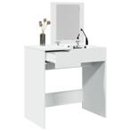 vidaXL Kaptafel met spiegel 73x46,5x120 cm wit, Huis en Inrichting, Tafels | Kaptafels, Verzenden, Nieuw