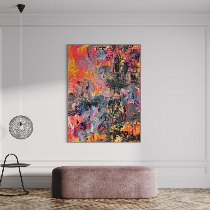 Timo Wedell - Wandbemalung Abstract - XXL, Antiek en Kunst, Kunst | Schilderijen | Modern