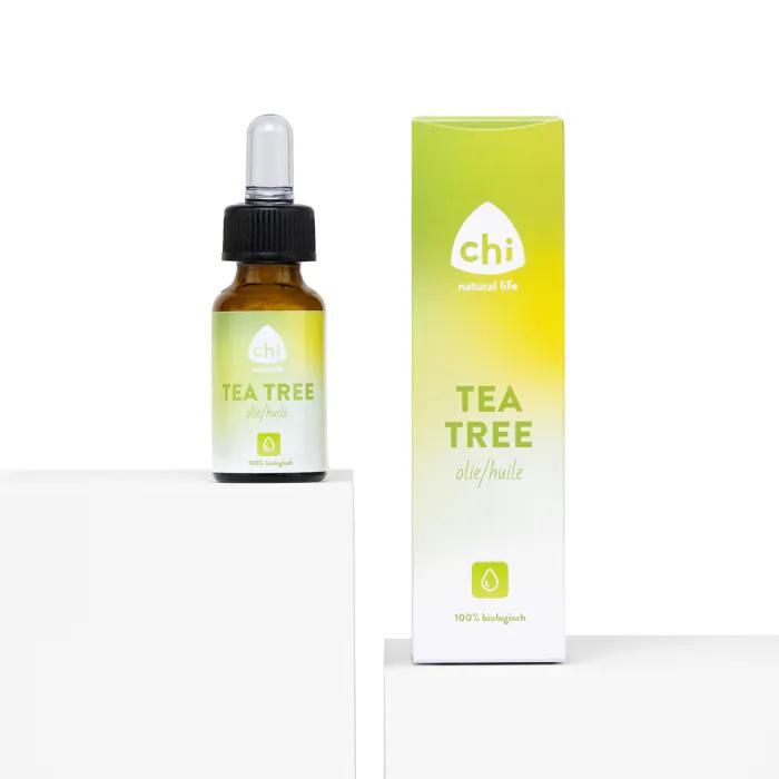 Tea Tree Bio Etherische Olie 10 ml - Chi Natural Life, Sport en Fitness, Gezondheidsproducten en Wellness, Ophalen of Verzenden