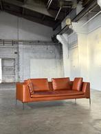 BB Italia Charles Bank | Leer (Z.G.A.N), Leer, Driepersoons, 75 tot 100 cm, Ophalen of Verzenden
