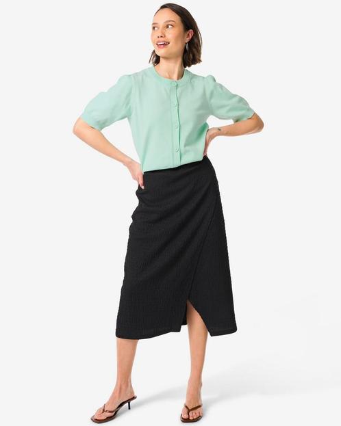 HEMA Damesrok Nona structuur zwart, Kleding | Dames, Overige Dameskleding, Nieuw, Verzenden