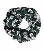 Scrunchie Haarelastiek Blokken Fantasie Print Groen, Nieuw