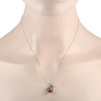 Ketting met hanger - 14 karaat Witgoud, EXCLUSIEVE 14K Witte, Sieraden, Tassen en Uiterlijk, Antieke sieraden
