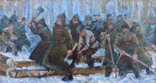 Tomenko Grigory Alekseevich (1915 – 1994) - Costruzione, Antiek en Kunst, Kunst | Schilderijen | Klassiek
