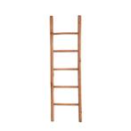 Teakhouten decoratie ladder | Naturel Teak | 50x5x175