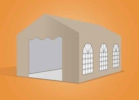 Premium Partytent PVC 3x6x2 mtr in Beige (3x6 meter), Tuin en Terras, Partytenten, Partytent, Nieuw, 2 meter of meer, Verzenden