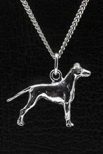 Zilveren Black and tan terrier ketting hanger - groot, Verzenden, Nieuw