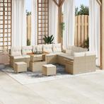 vidaXL 13-delige tuinsofa set met kussens in beige poly, Tuin en Terras, Tuinsets en Loungesets, Verzenden, Nieuw
